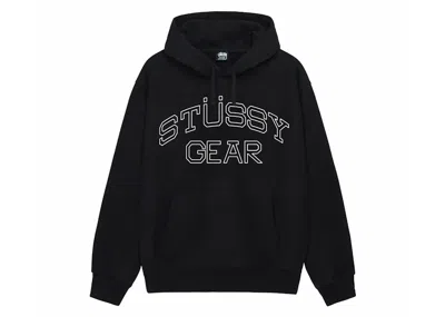 Pre-owned Stussy Men's  Gear Hoodie In Black