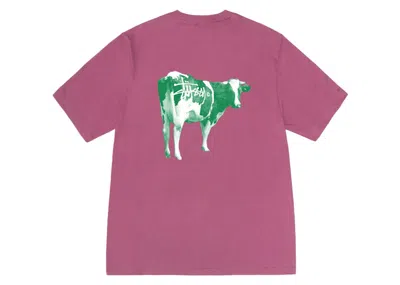 Pre-owned Stussy Men's  Grassfed T-shirt In Berry