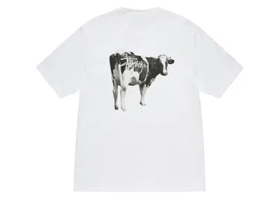 Pre-owned Stussy Men's  Grassfed T-shirt In White