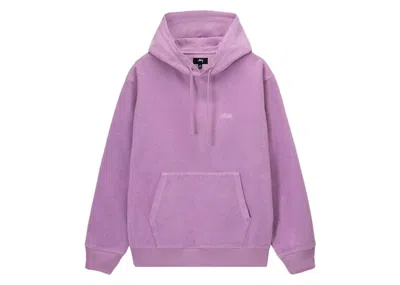 Pre-owned Stussy Men's  Inside Out Fleece Hoodie In Pink