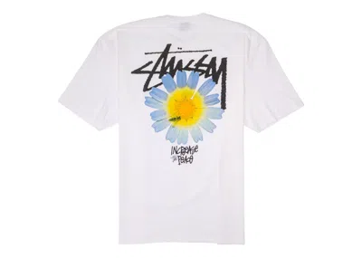 Pre-owned Stussy Men's  Itp Flower Tee Shirt In White