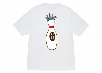 Pre-owned Stussy Men's  Kingpin Tee Shirt In White