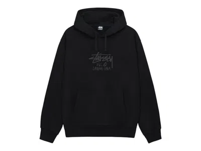 Pre-owned Stussy Men's  Laguna Usa Hoodie In Black