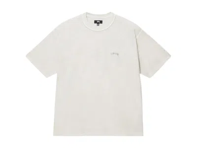 Pre-owned Stussy Men's  Lazy Short Sleeve Tee Shirt In Bone