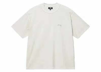 Pre-owned Stussy Men's  Lazy Tee Shirt In Bone