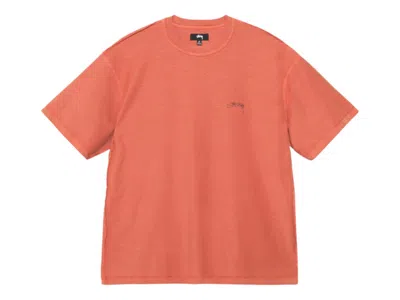 Pre-owned Stussy Men's  Lazy Tee Shirt In Burnt Orange