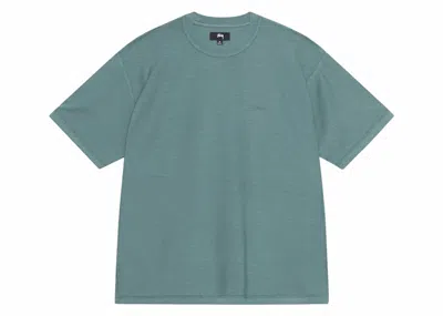 Pre-owned Stussy Men's  Lazy Tee Shirt In Deep Teal In Blue
