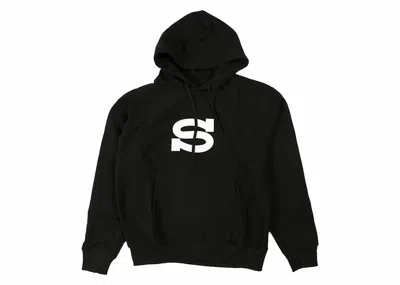 Pre-owned Stussy Men's  Letterman Hoodie In Black