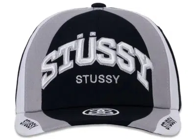 Pre-owned Stussy Men's  Low Pro Souvenir Strapback Hat In Black