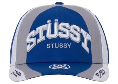 Pre-owned Stussy Men's  Low Pro Souvenir Strapback Hat In Blue