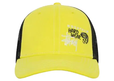Pre-owned Stussy Men's  Mhw  Trucker Cap In Flashlight In Yellow
