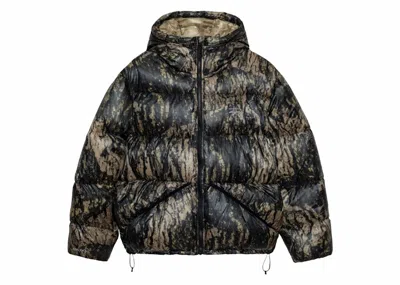 Pre-owned Stussy Men's  Micro Ripstop Down Parka In Jacket Relic Camo In Multi