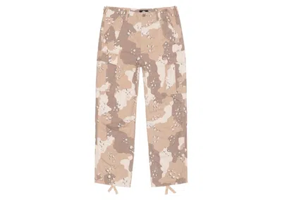 Pre-owned Stussy Men's  Military Ripstop Cargo Pant In Desert Camo