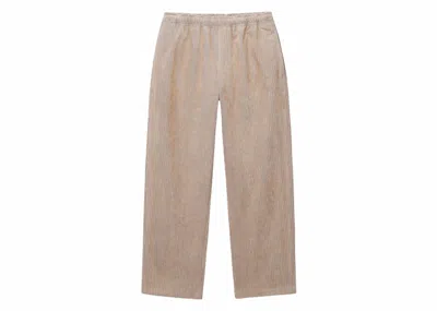 Pre-owned Stussy Men's  Mix Wale Corduroy Beach Pant In Sand