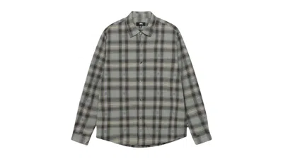 Pre-owned Stussy Men's  Motif Plaid Shirt In Grey
