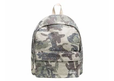 Pre-owned Stussy Men's  Needle Punch Backpack In Camo