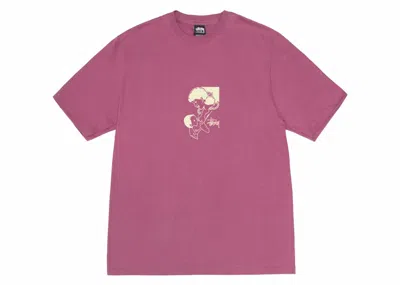 Pre-owned Stussy Men's  Nurture Tee Shirt In Berry
