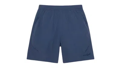 Pre-owned Stussy Men's  Nylon Court Short In Navy Blue