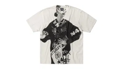 Pre-owned Stussy Men's  Paris Tee Shirt In Natural In Brown