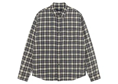 Pre-owned Stussy Men's  Plaid Matthew Printed Shirt In Black