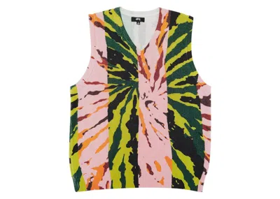 Pre-owned Stussy Men's  Printed Sweater Vest In Pink