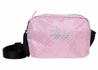 Pre-owned Stussy Men's  Ripstop Overlay Side Pouch In Hot Pink