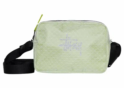 Pre-owned Stussy Men's  Ripstop Overlay Side Pouch In Lime In Green