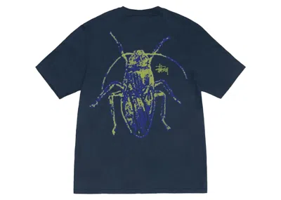 Pre-owned Stussy Men's  Roach Tee Shirt In Navy Blue