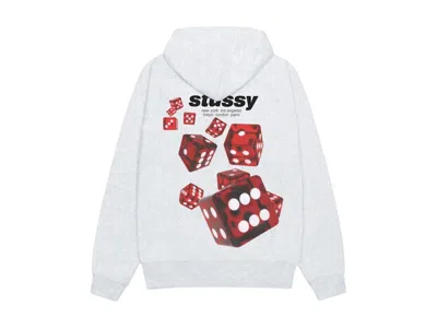 Pre-owned Stussy Men's  Rollers Hoodie In Ash Heather In Gray
