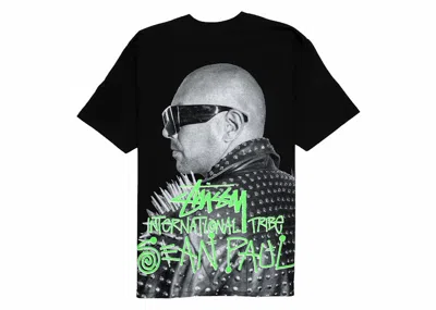 Pre-owned Stussy Men's  Sean Paul Tee Shirt In Black
