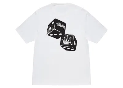 Pre-owned Stussy Men's  Shakers Tee Shirt In White