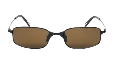 Pre-owned Stussy Men's  Simon Sunglasses In Matte Black/brown Lens