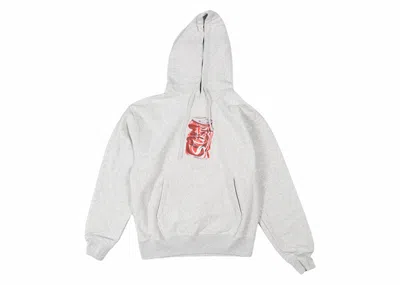 Pre-owned Stussy Men's  Soda Can Hoodie In Ash Heather