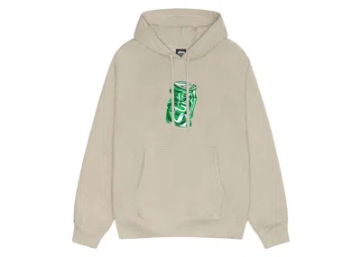 Pre-owned Stussy Men's  Soda Can Hoodie In Khaki In Brown