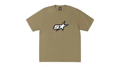 Pre-owned Stussy Men's  Speedway Tee Shirt In Army In Green