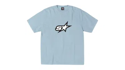 Pre-owned Stussy Men's  Speedway Tee Shirt In Slate In Gray