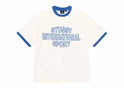 Pre-owned Stussy Men's  Sport Ringer Tee Shirt In Off White