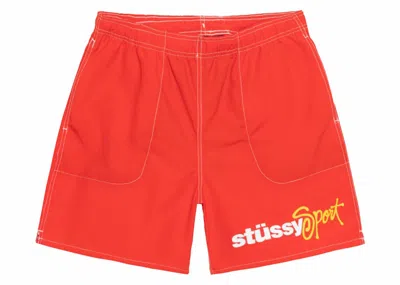 Pre-owned Stussy Men's  Sport Water Short In Bright Red