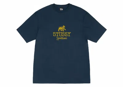 Pre-owned Stussy Men's  Sportswear Tee Shirt In Navy Blue