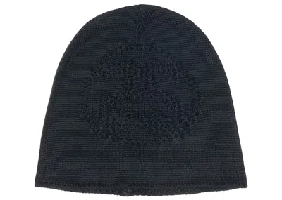 Pre-owned Stussy Men's  Sslink Loose Knit Skullcap In Black