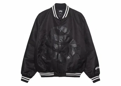 Pre-owned Stussy Men's  Stadium Gothic Jacket In Black