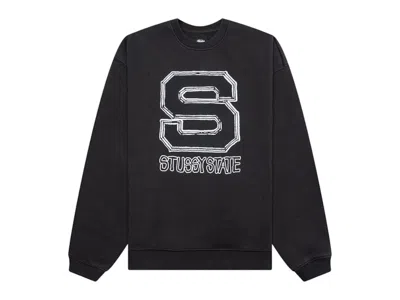 Pre-owned Stussy Men's  State Crew Hoodie In Black