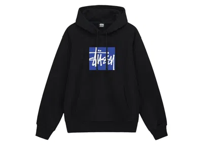 Pre-owned Stussy Men's  Stock Box Hoodie In Black