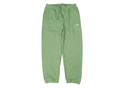 Pre-owned Stussy Men's  Stock Logo Pant In Zephyr Green