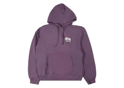 Pre-owned Stussy Men's  Stock London Hoodie In Grape