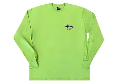 Pre-owned Stussy Men's  Stock London Long Sleeve Tee Shirt In Tea In Brown