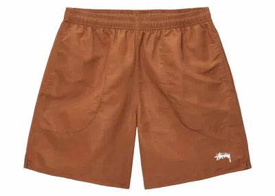 Pre-owned Stussy Men's  Stock Water Short In Tortoise