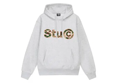 Pre-owned Stussy Men's  Stu C. Hoodie In Ash Heather
