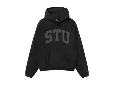 Pre-owned Stussy Men's  Stu Relaxed Hoodie In Black