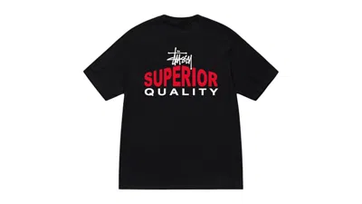 Pre-owned Stussy Men's  Superior Quality Tee Shirt In Black